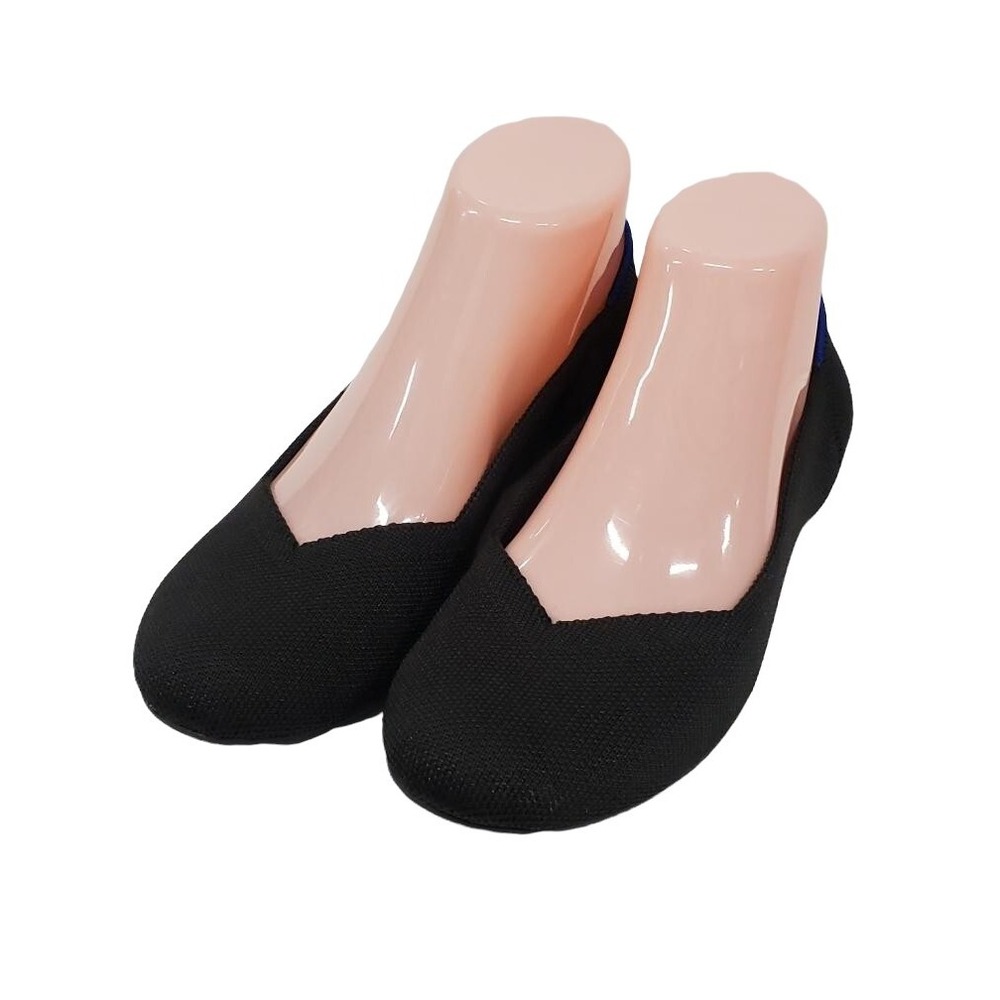 Rothy's Black‎ Round Toe Flats Size US 7.5 W